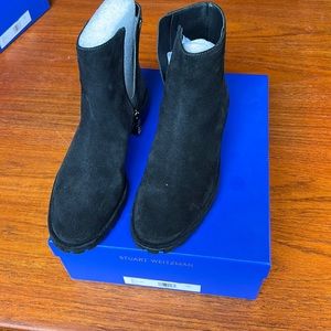 Stuart Weizmann Maelie Black Suede ankle boot